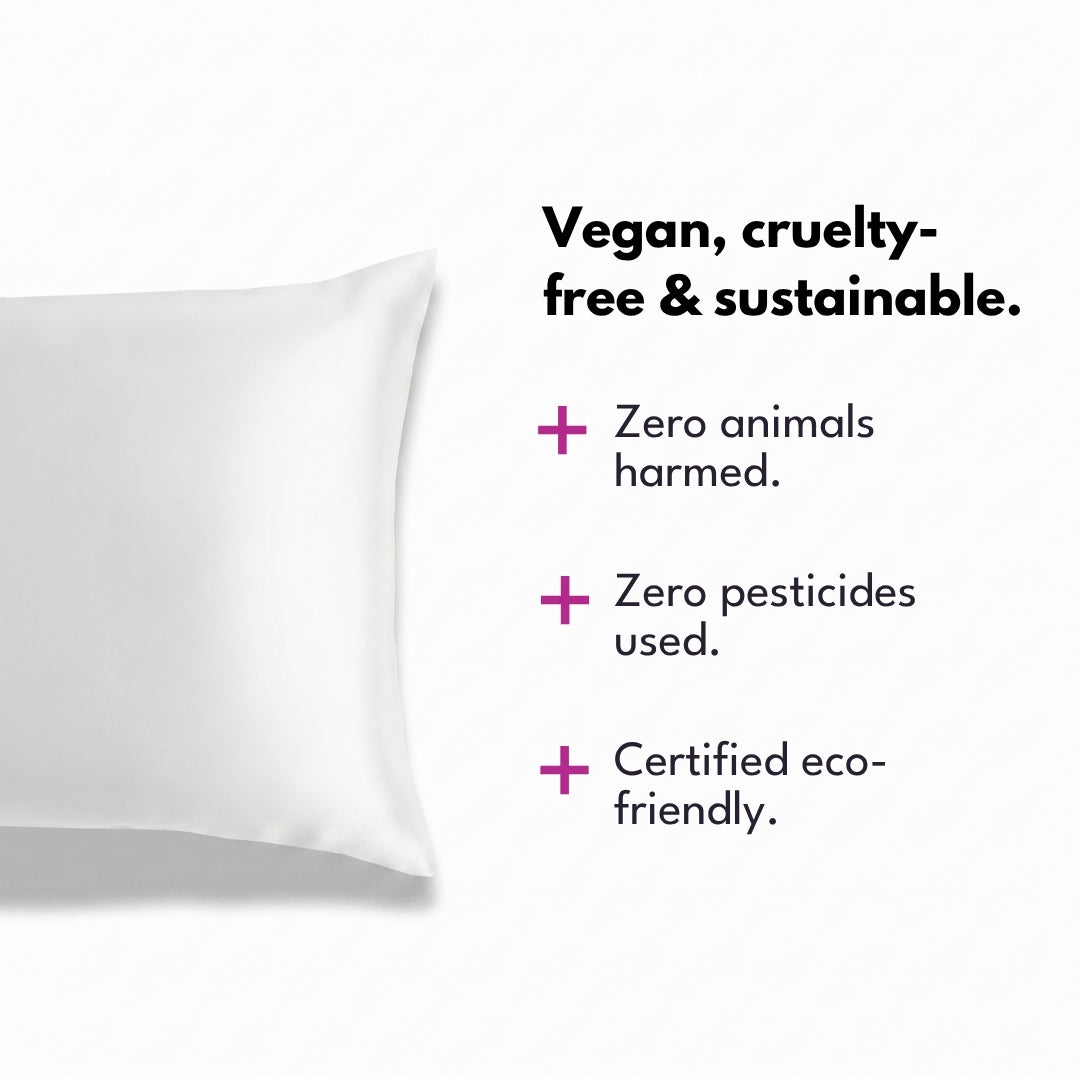 Luna Fabrics™ Premium Bamboo Silk Pillowcase