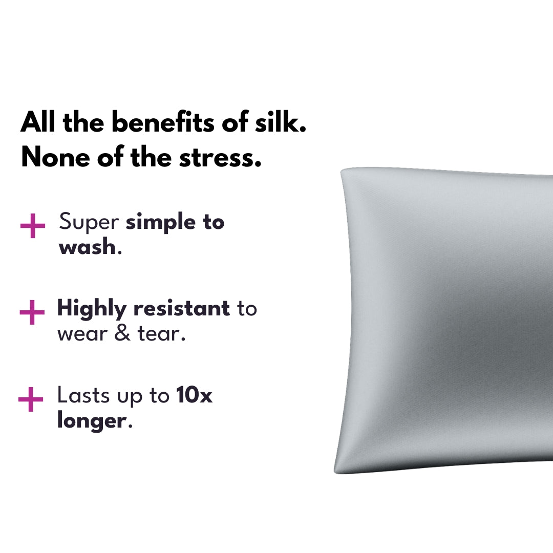 Luna Fabrics™ Premium Bamboo Silk Pillowcase